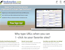 Tablet Screenshot of bookmarkee.com